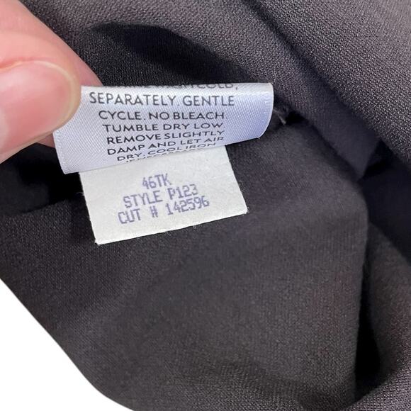 Eileen Fisher Stretch Crepe Wide Leg Pants Brown Size Small Minimalist Modern - Picture 11 of 11